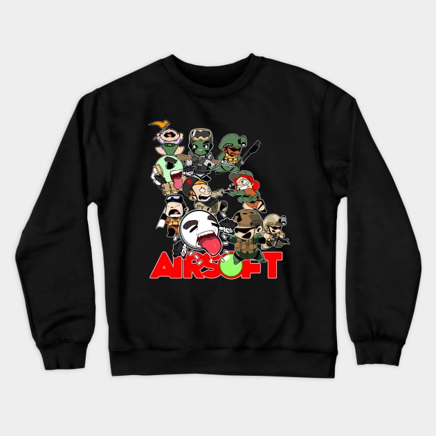 Airsoft Battle Royale Crewneck Sweatshirt by Spikeani